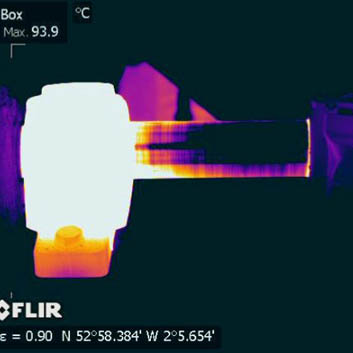 On-Site Thermal Imaging - Overheating Bearing